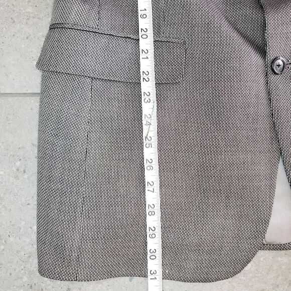 Hart Schaffner Marx Mens Grey Blazer Suit Jacket Formal Work Business SZ 41R - Picture 9 of 12